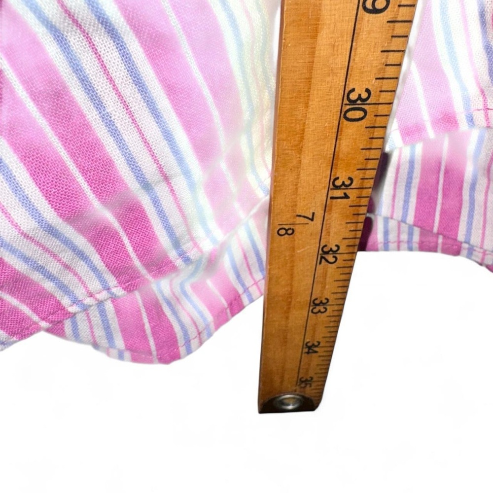 Mango Pink and White Striped Midi Dress - Picture 4 of 8